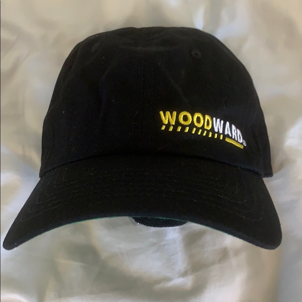 Woodward Camp Small Line Logo Black Baseball Cap